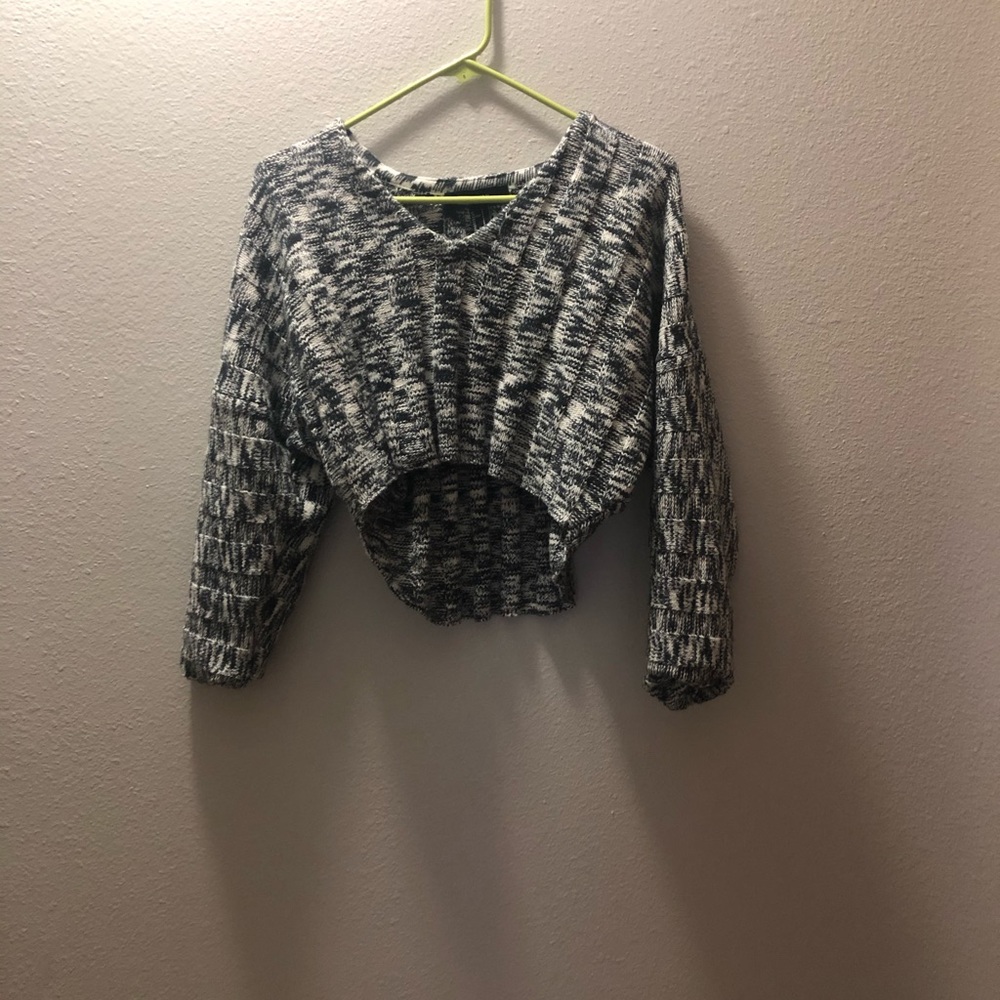 Forever 21 Marbled Cropped Sweater